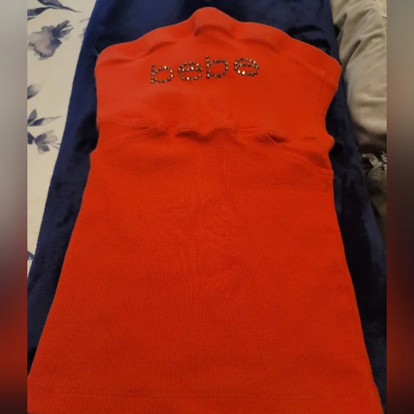 Orange Bebe tube top - Picture 1 of 4
